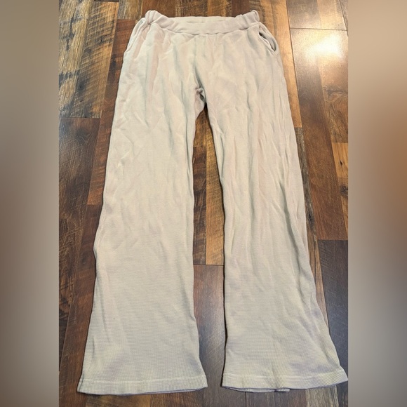 TALENTLESS Pants - Women’s TALENTLESS Cream Waffle Knit Pants